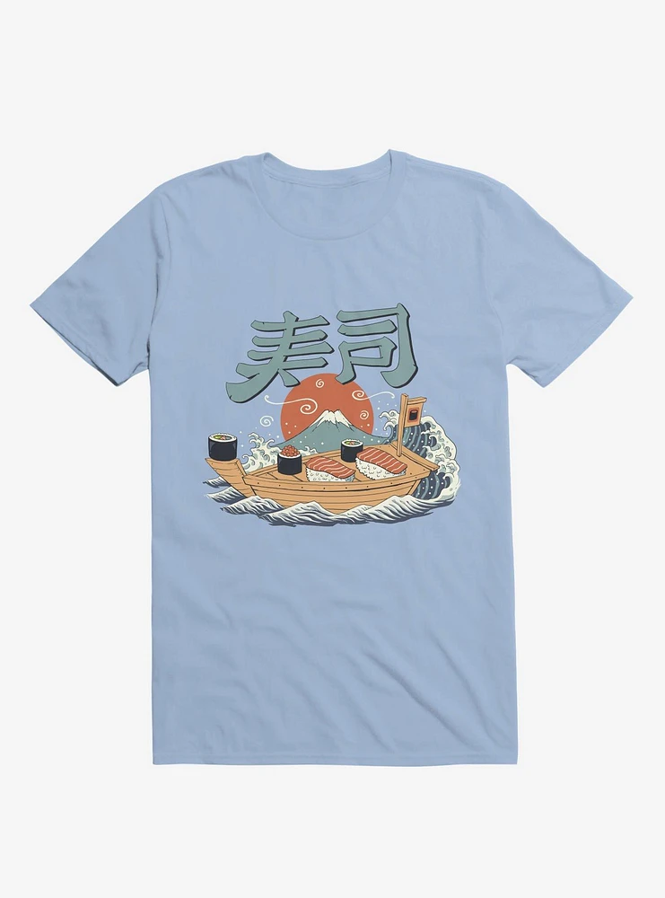 Sushi Pop Boat Light Blue T-Shirt