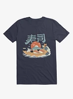 Sushi Pop Boat Navy Blue T-Shirt