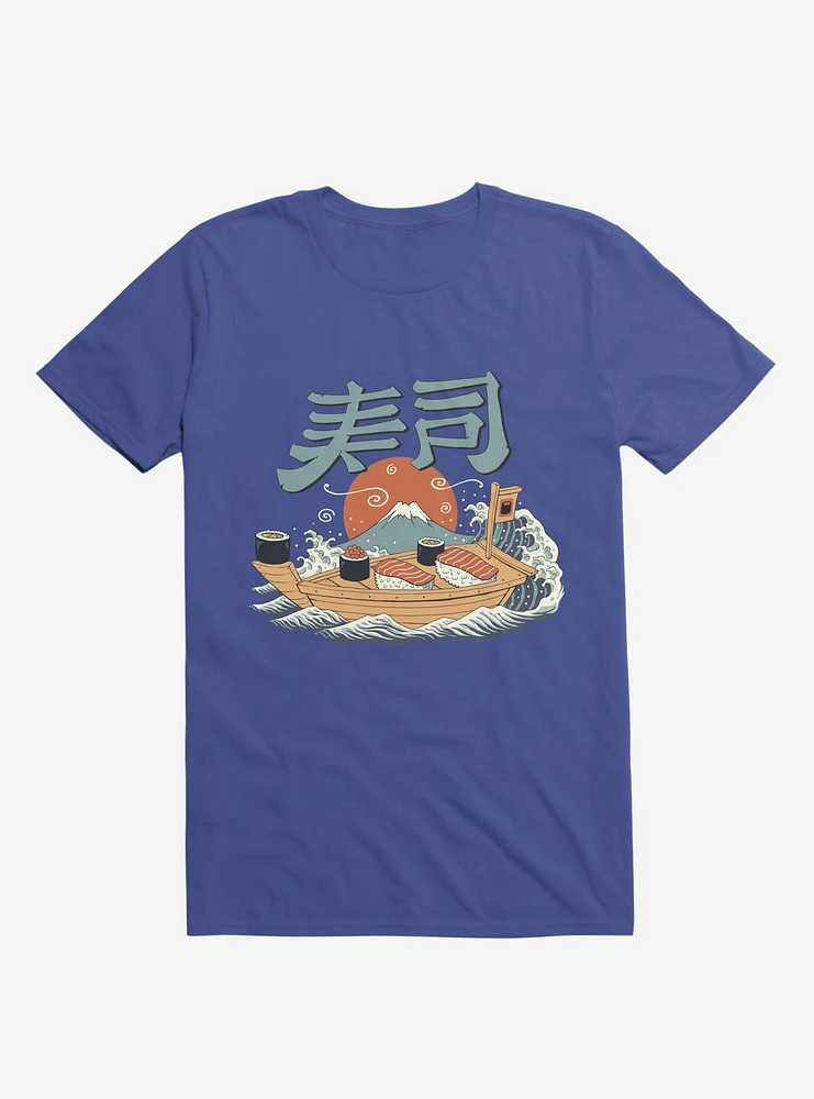 Sushi Pop Boat Royal Blue T-Shirt
