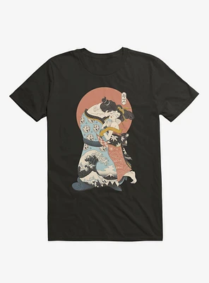 The Kiss Ukiyo-E Black T-Shirt