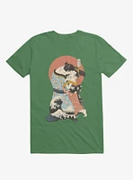 The Kiss Ukiyo-E Kelly Green T-Shirt