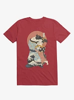 The Kiss Ukiyo-E Red T-Shirt