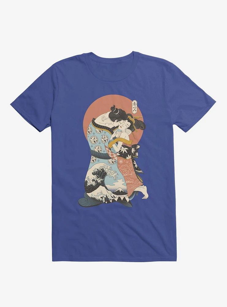 The Kiss Ukiyo-E Royal Blue T-Shirt