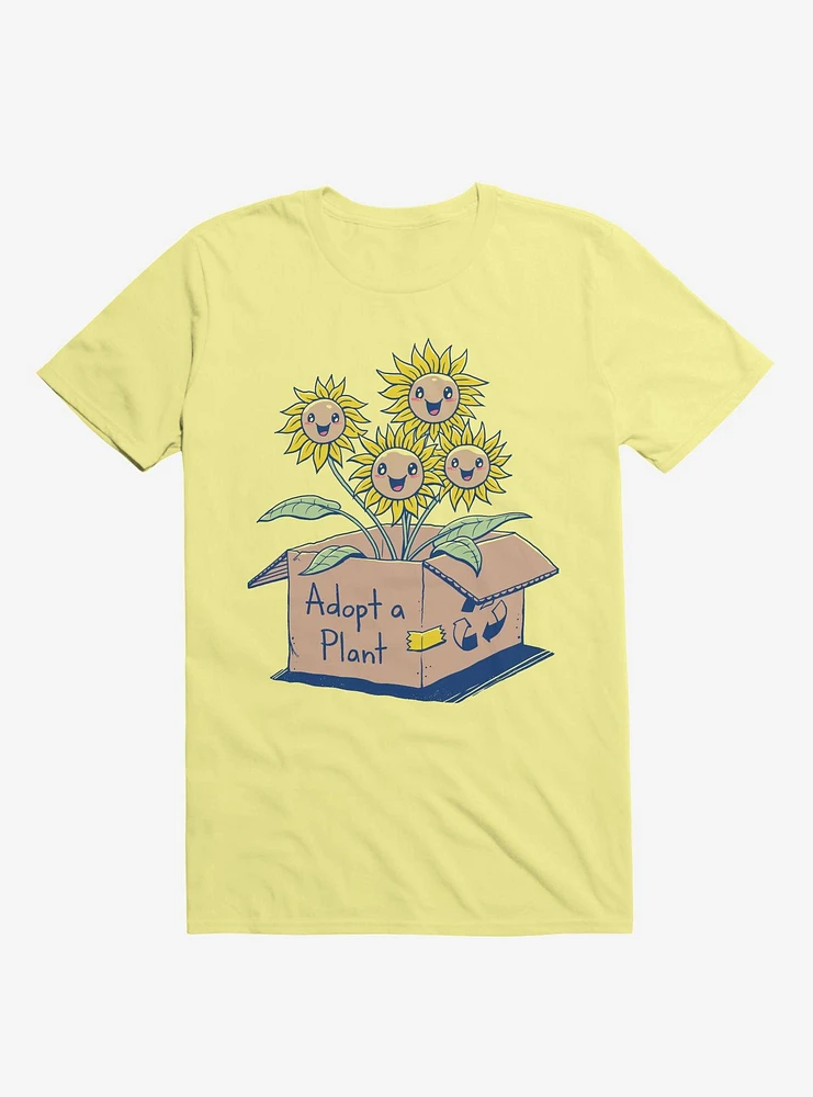 Adopt A Plant Corn Silk Yellow T-Shirt