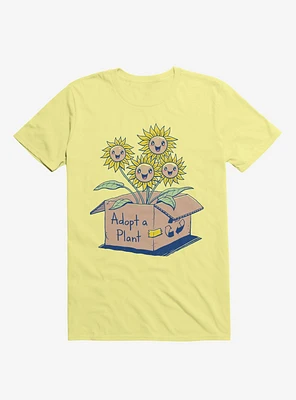 Adopt A Plant Corn Silk Yellow T-Shirt