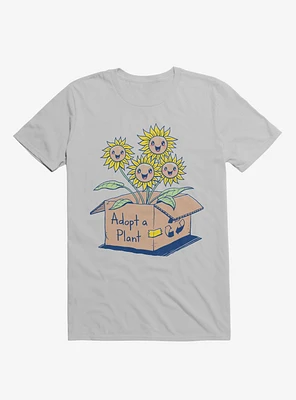Adopt A Plant Ice Grey T-Shirt