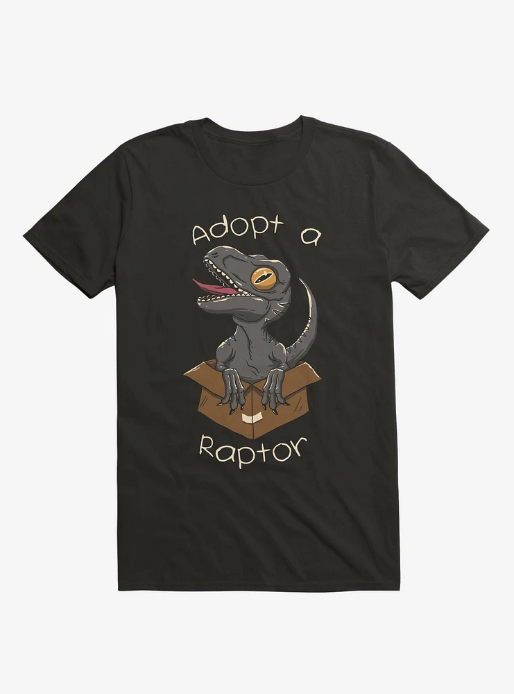 Adopt A Raptor Black T-Shirt