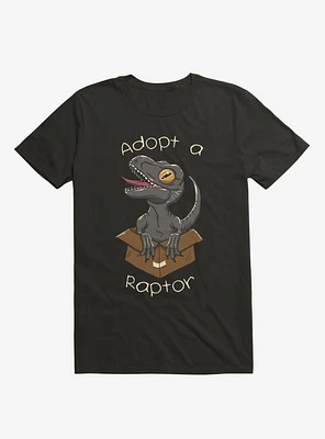 Adopt A Raptor Black T-Shirt