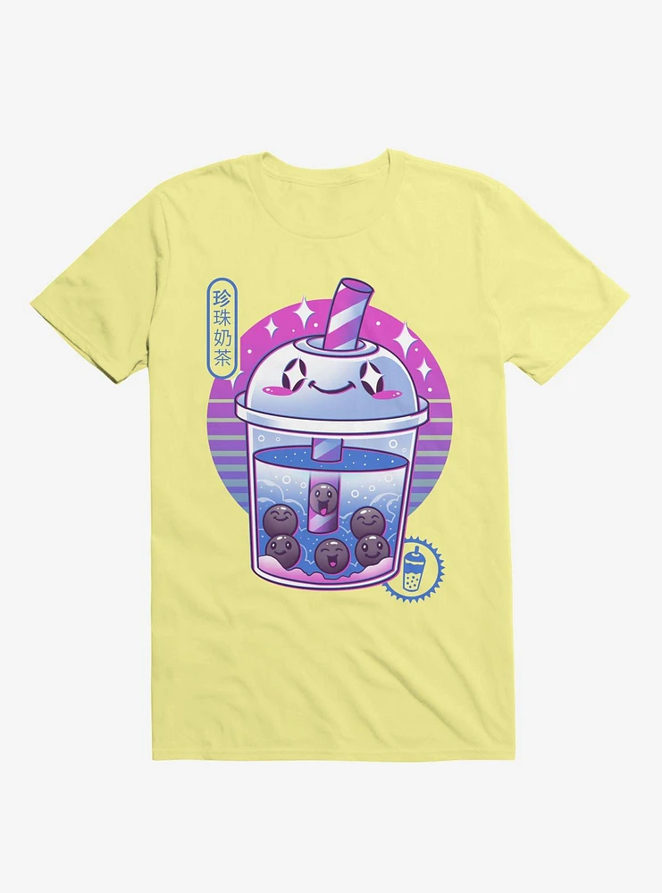 Boba Wave Tea Corn Silk Yellow T-Shirt