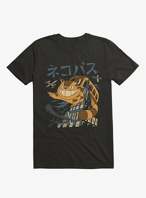 Cat Bus Kong Black T-Shirt