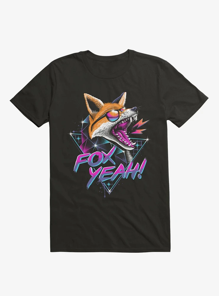 Fox Yeah! Black T-Shirt