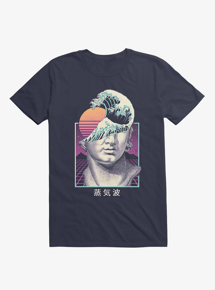 Great Vaporwave Navy Blue T-Shirt