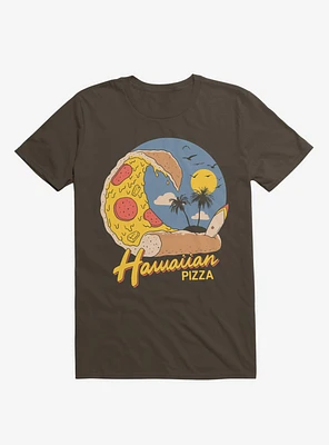 Hawaiian Pizza Brown T-Shirt