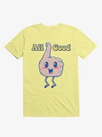 It's All Good Thumbs Up Corn Silk Yellow T-Shirt