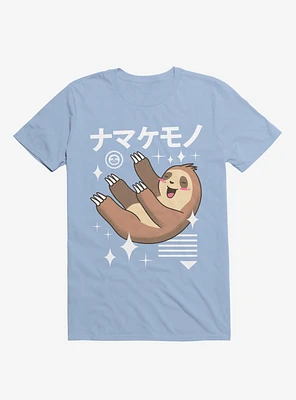 Kawaii Sloth Light Blue T-Shirt