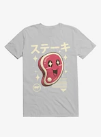 Kawaii Steak Ice Grey T-Shirt