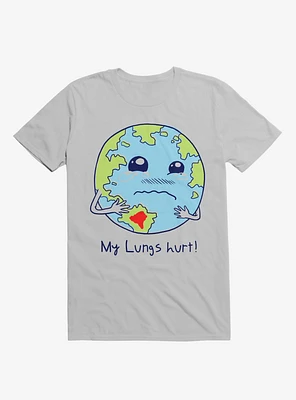 Lungs Of Earth Ice Grey T-Shirt