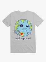 Lungs Of Earth Ice Grey T-Shirt