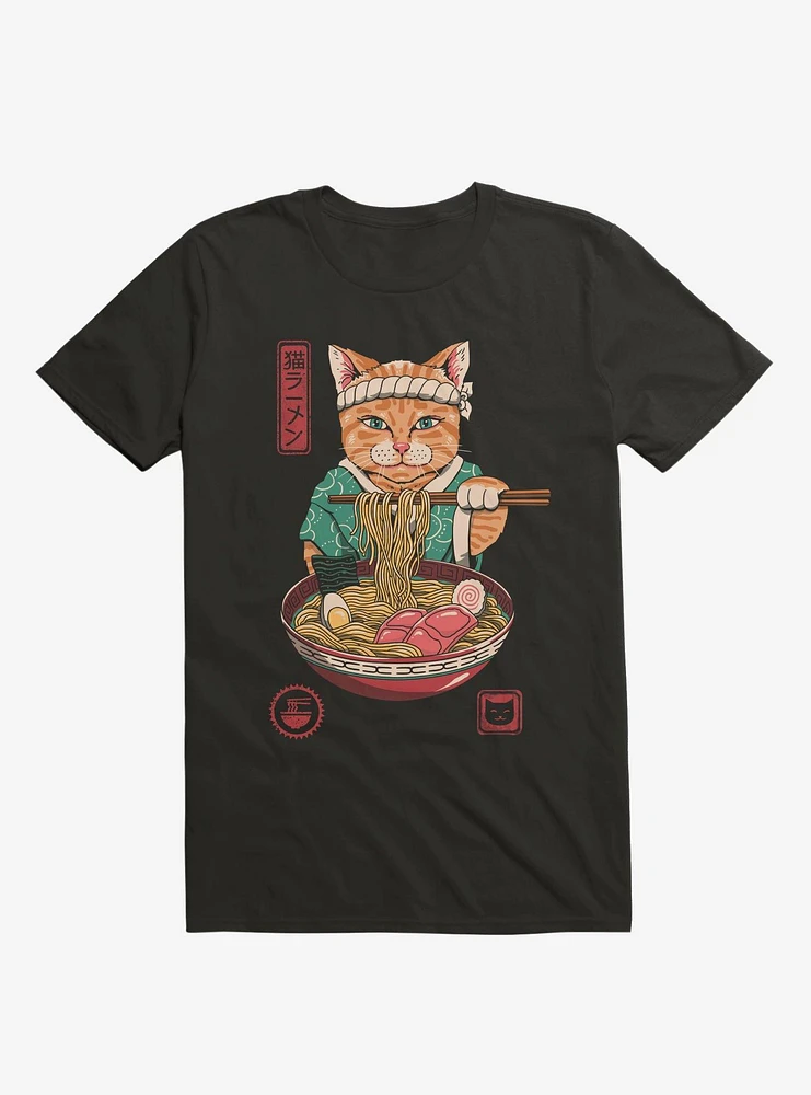 Neko Ramen Black T-Shirt