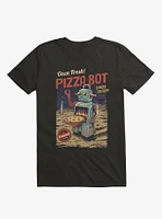 Pizza Bot Black T-Shirt