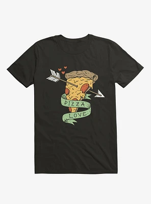 Pizza Love Black T-Shirt
