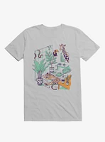 Urban Jungle Tiger Giraffe Ice Grey T-Shirt