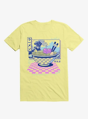 Vaporwave Ramen Corn Silk Yellow T-Shirt