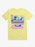 Vaporwave Ramen Corn Silk Yellow T-Shirt
