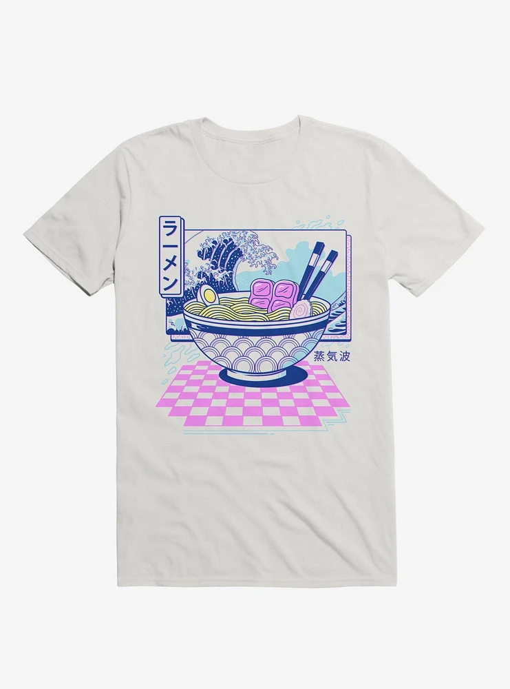 Vaporwave Ramen White T-Shirt