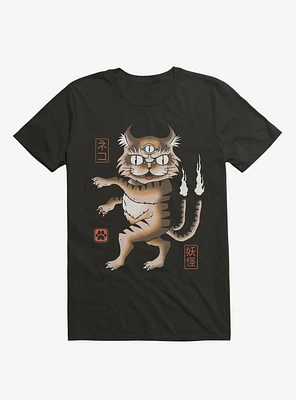 Yokai Cat Black T-Shirt