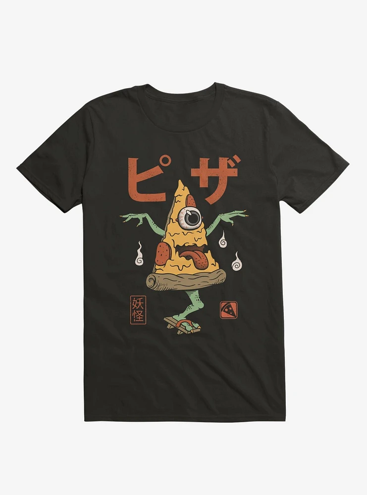 Yokai Pizza Black T-Shirt