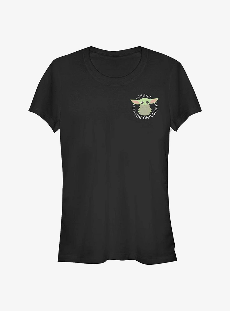 Star Wars The Mandalorian Child Cartoon Badge Girls T-Shirt