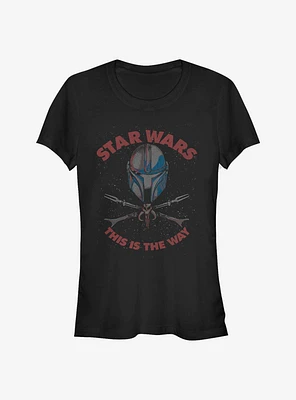 Star Wars The Mandalorian Crossbones Girls T-Shirt