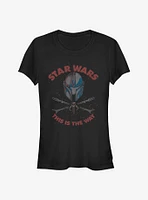 Star Wars The Mandalorian Crossbones Girls T-Shirt