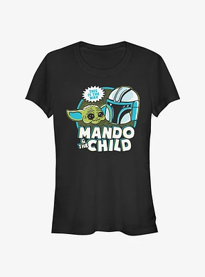 Star Wars The Mandalorian Saturday Cartoon Girls T-Shirt