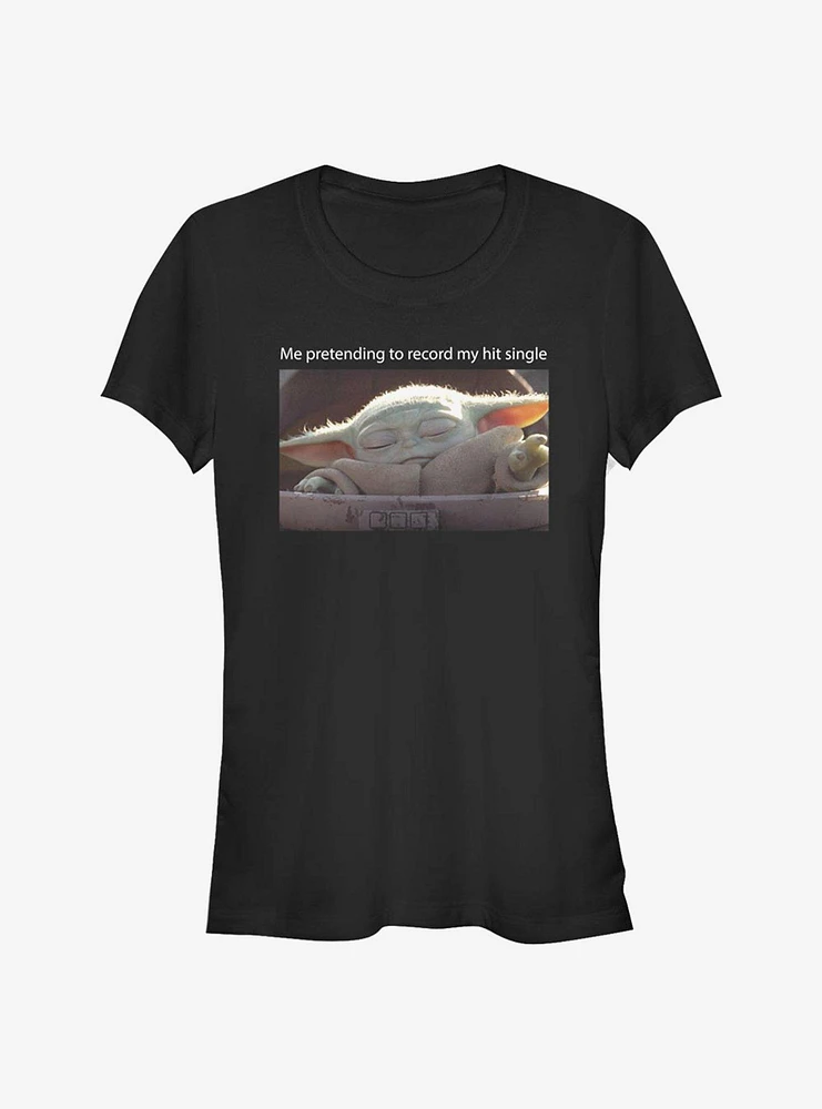 Star Wars The Mandalorian Child Hit Record Girls T-Shirt