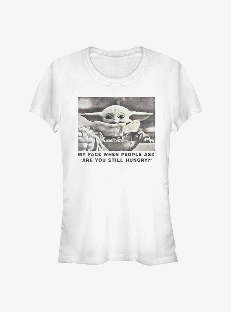 Star Wars The Mandalorian Child Still Hungry Girls T-Shirt