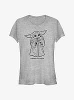 Star Wars The Mandalorian Child Wherever I Go Girls T-Shirt