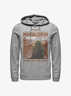 Star Wars The Mandalorian Child Render Art Hoodie