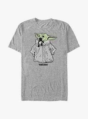 Star Wars The Mandalorian Child Linework Pop T-Shirt