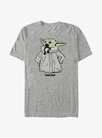 Star Wars The Mandalorian Child Linework Pop T-Shirt