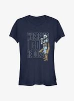 Star Wars The Mandalorian It Follows Girls T-Shirt