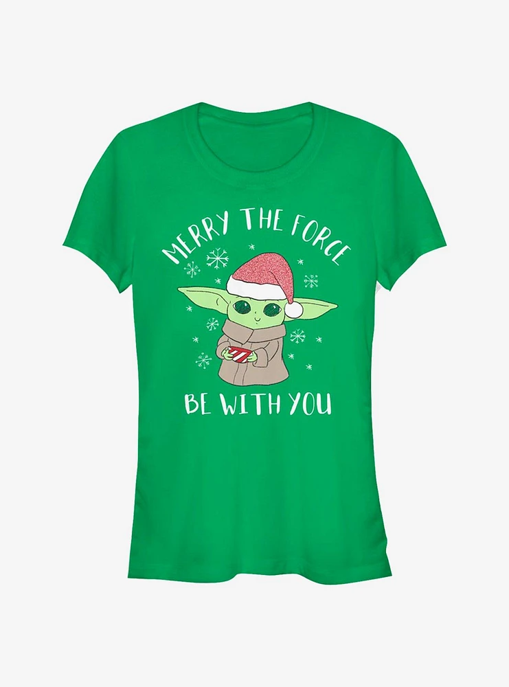 Star Wars The Mandalorian Christmas Child Girls T-Shirt