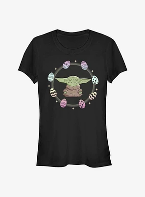 Star Wars The Mandalorian Child Egging Around Girls T-Shirt