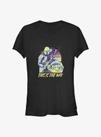 Star Wars The Mandalorian Vapor Mando Child Girls T-Shirt