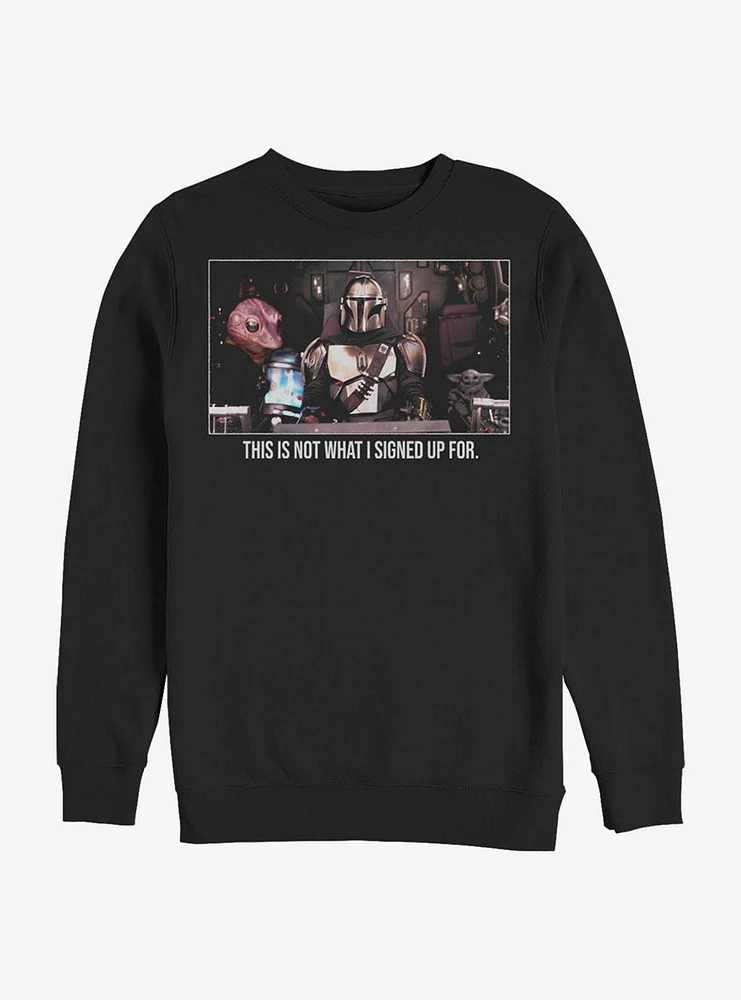 Star Wars The Mandalorian Squad Goals Crew Sweatshirt