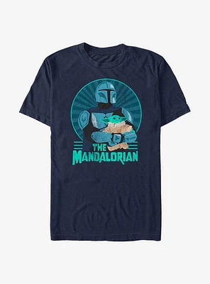 Star Wars The Mandalorian Mando And Child Epic T-Shirt