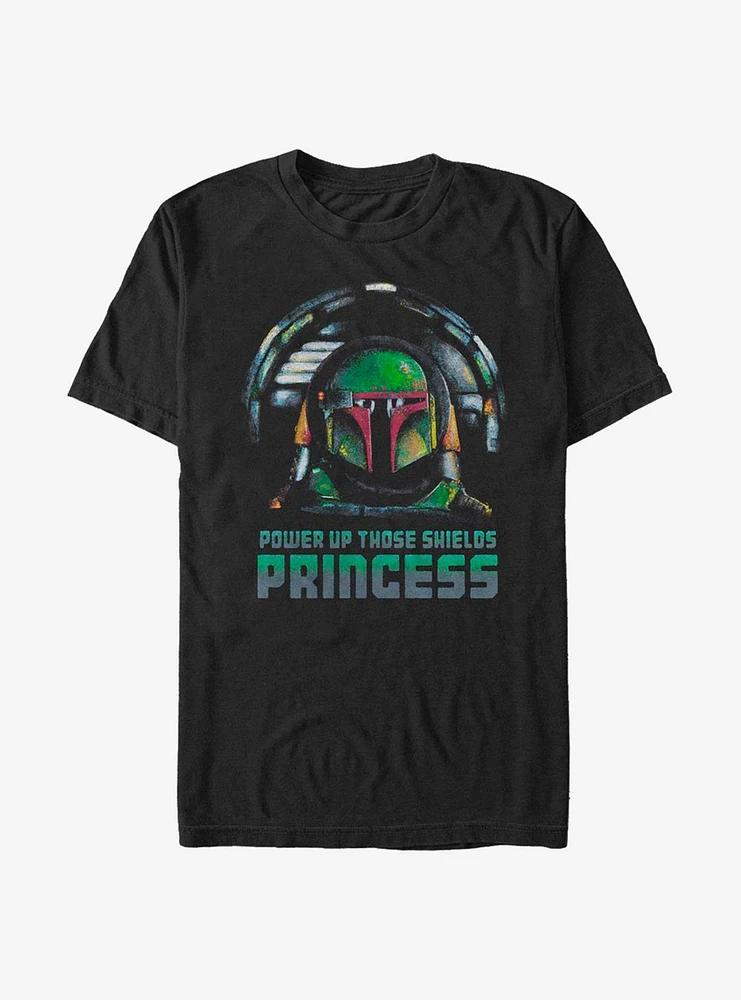 Star Wars The Mandalorian Power Up Princess T-Shirt