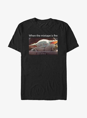 Star Wars The Mandalorian Child Fire Mixtape T-Shirt