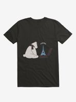 Traveler Tourist Eiffel Tower Bear Paris T-Shirt